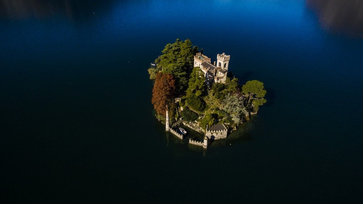 The Island of Loreto view from sky