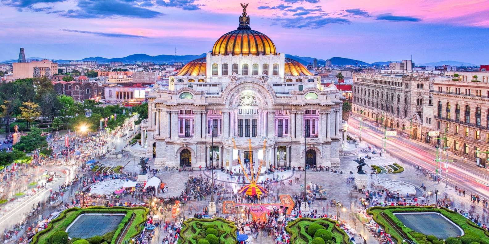 Mexico All-Inclusive grand building for tourist