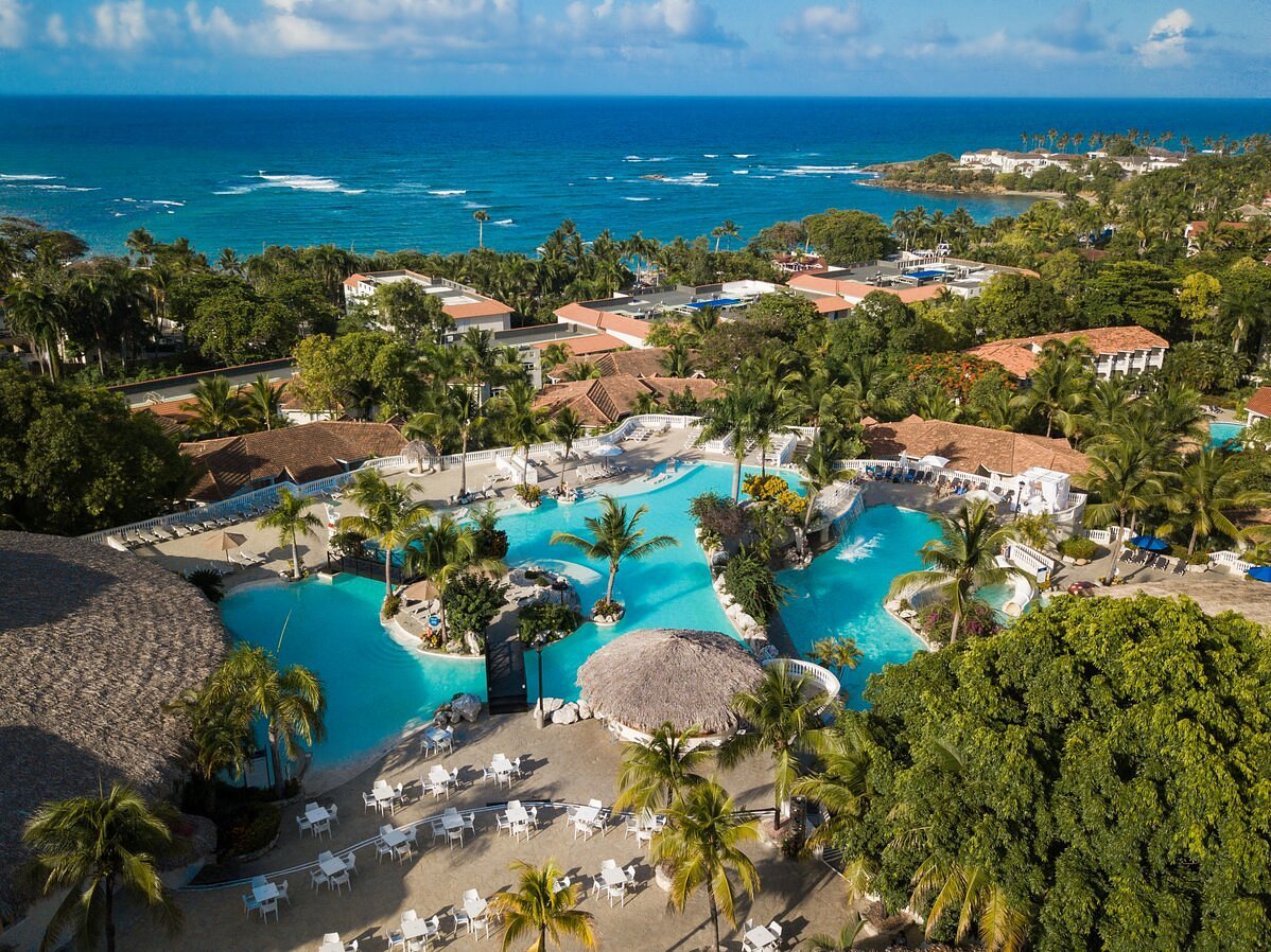 Puerto Plata, Dominican Republic hotel view from sky