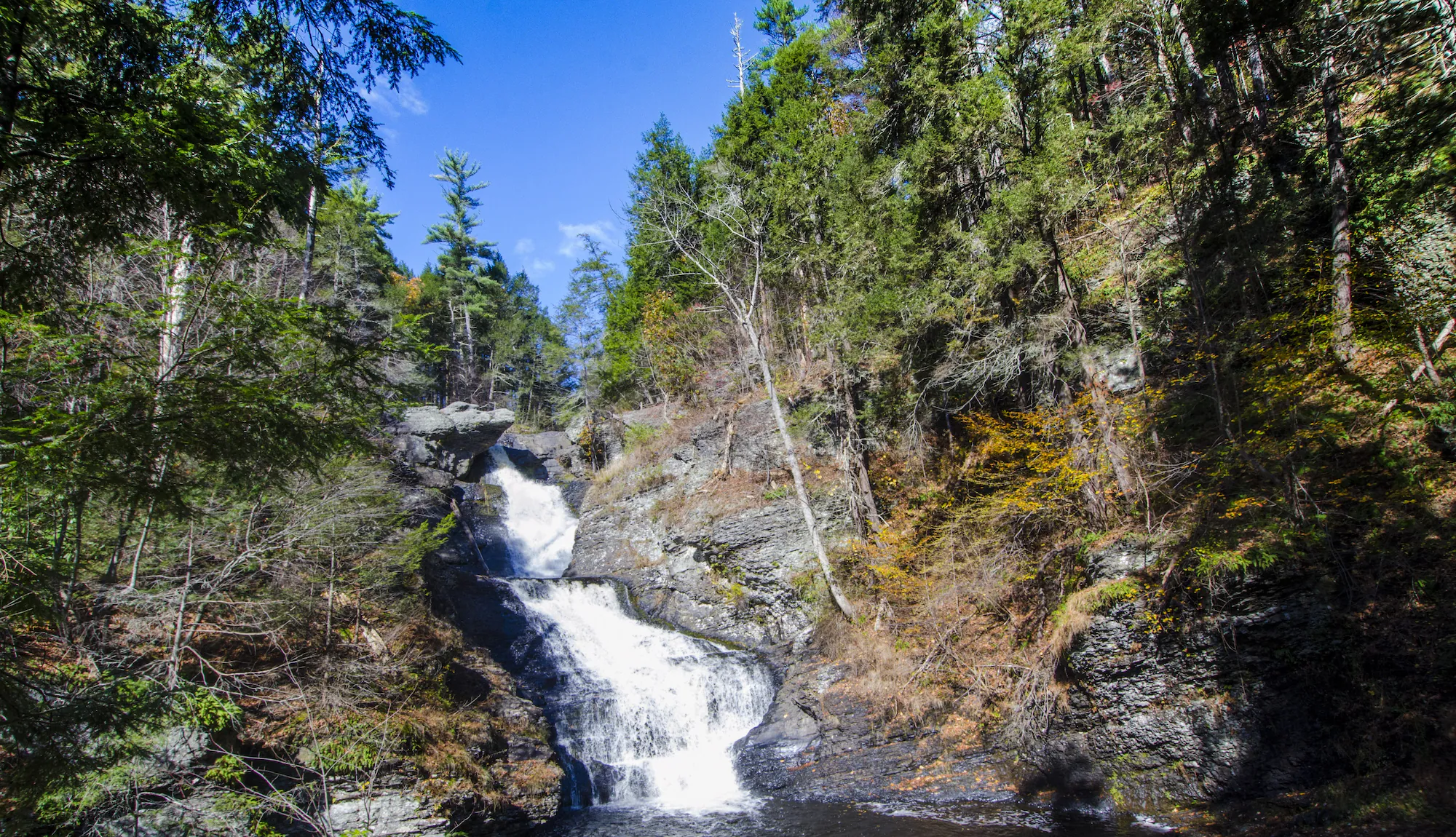 waterfall of Pocono Mountains Stroudsburg, Pennsylvania