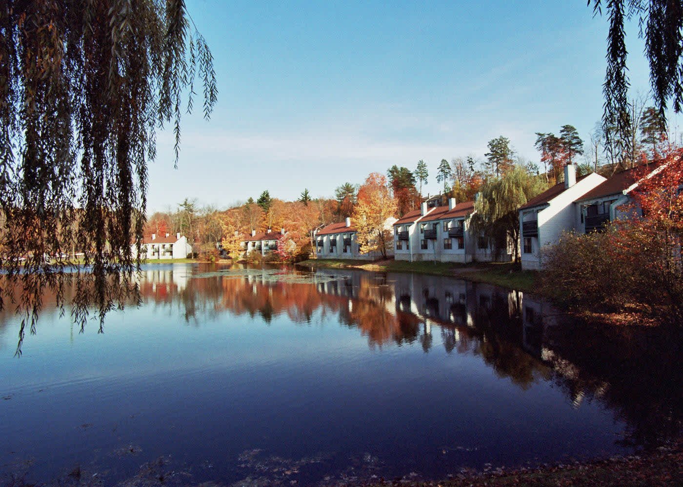 villas fall lake in Pocono Mountains Stroudsburg, Pennsylvania